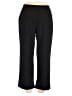 Woman Within Solid Black Casual Pants Size 18W - photo 1