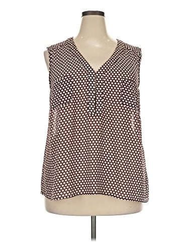Rose + Olive Sleeveless Blouse (view 1)