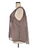 Rose + Olive 100% Polyester Brown Sleeveless Blouse Size 3X - photo 5