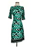 BCBGMAXAZRIA Print White Green Cocktail Dress Size XS - photo 1