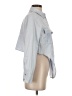 Zara 100% Cotton Solid Blue Long Sleeve Button-Down Shirt Size S - photo 4