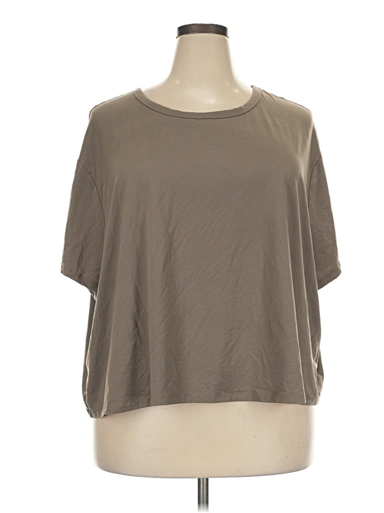 Pre-owned All In Motion Short Sleeve T-shirt In Tan