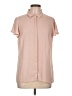 Worthington 100% Polyester Pink Short Sleeve Blouse Size L - photo 1