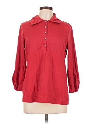 Zenergy by Chico's 3/4 Sleeve Button-Down Shirt (view 1)