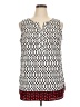 Croft & Barrow 100% Polyester Ivory Sleeveless Blouse Size XL - photo 1