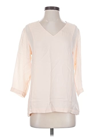 Theory 3/4 Sleeve Silk Top (view 1)