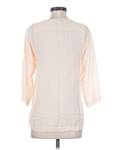Theory 3/4 Sleeve Silk Top (view 2)