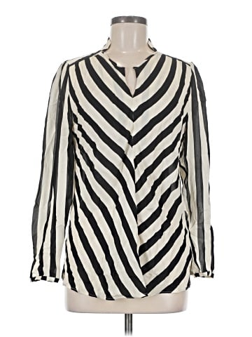 By Malene Birger Long Sleeve Silk Top (view 1)