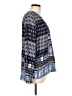 Hale Bob Blue Long Sleeve Blouse Size L - photo 4