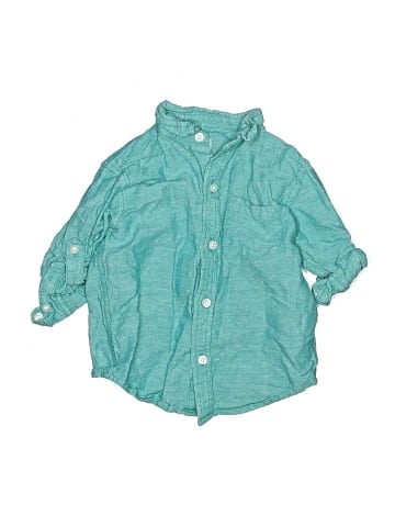 Janie and Jack 3/4 Sleeve Button-Down Shirt (view 1)