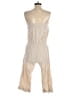 MadRag 100% Linen Solid Ivory Jumpsuit Size S - photo 2