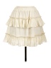 TCEC 100% Polyester Solid Ivory Casual Skirt Size L - photo 1