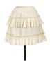 TCEC 100% Polyester Solid Ivory Casual Skirt Size L - photo 2
