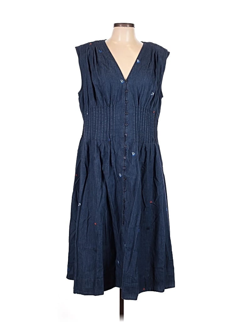 Pre-owned Free Assembly Casual Dress In Blue