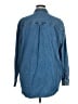Old Navy 100% Cotton Blue Long Sleeve Button-Down Shirt Size XL (tall) - photo 2