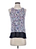 Princess Vera Wang 100% Polyester Blue Sleeveless Blouse Size S - photo 1