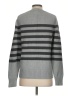 Gap 100% Cotton Stripes Gray Pullover Sweater Size S - photo 2