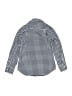 Crewcuts Checkered-gingham Blue Long Sleeve Button-Down Shirt Size 8 - photo 2