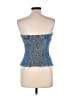 Zara 100% Cotton Blue Tube Top Size XL - photo 2