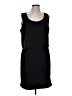 Athleta 100% Polyester Solid Black Casual Dress Size L - photo 1