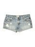 Aeropostale 100% Cotton Hearts Blue Denim Shorts Size 11 - photo 1