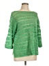 Eight Eight Eight 100% Cotton Green Pullover Sweater Size L - photo 1