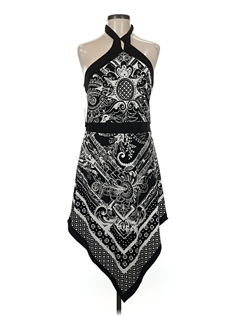 Express Sleeveless Top Black Halter Neckline Tops