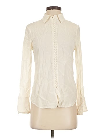 Club Monaco Long Sleeve Silk Top (view 1)