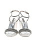 Badgley Mischka Silver White Sandals Size 8 1/2 - photo 2