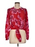 Rose + Olive Red Long Sleeve Blouse Size M - photo 1