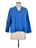Nordstrom 100% Merino Wool Blue Wool Pullover Sweater Size M (estimated) - photo 1