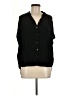 Madewell Black Central Drapey Shirt Size M - photo 1