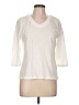 Talbots Outlet Ivory 3/4 Sleeve Top Size L (petite) - photo 1