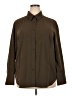 Grace Elements Solid Brown Long Sleeve Blouse Size 20 - photo 1