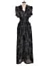 Max Studio Animal Print Black Jumpsuit Size L - photo 2