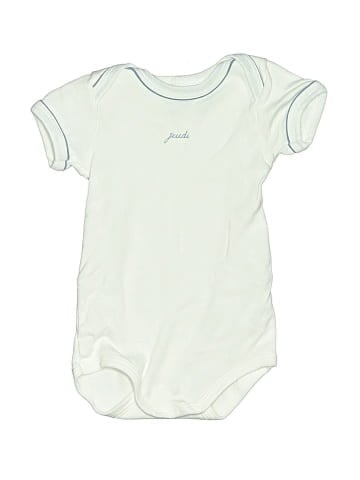 Petit Bateau Short Sleeve Onesie (view 1)