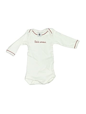 Petit Bateau Long Sleeve Onesie (view 1)