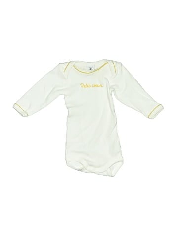 Petit Bateau Long Sleeve Onesie (view 1)