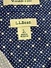 L.L.Bean 100% Cotton Polka Dots Blue Long Sleeve Button-Down Shirt Size L - photo 7