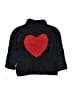 Crewcuts Hearts Black Turtleneck Sweater Size 8 - 9 - photo 1