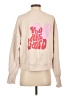 JoyLab Hearts Tan Sweatshirt Size S - photo 2