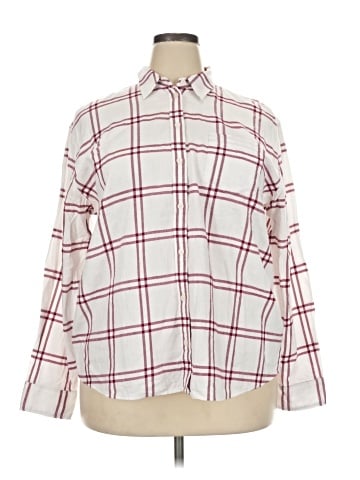 J.Crew Factory Store Long Sleeve Button-Down Shirt (view 1)
