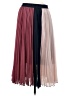 Halogen 100% Polyester Color Block Pink Burgundy Formal Skirt Size M - photo 1