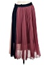 Halogen 100% Polyester Color Block Pink Burgundy Formal Skirt Size M - photo 2