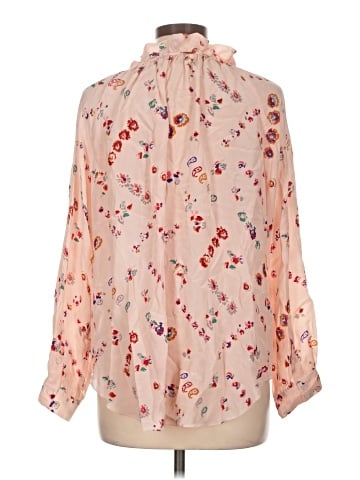 Rebecca Taylor Long Sleeve Silk Top (view 2)