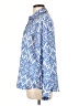 Zara Print Blue Long Sleeve Blouse Size L - photo 5