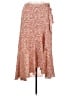 Max Studio 100% Polyester Paisley Orange Casual Skirt Size M - photo 1