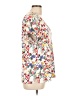 t.la Floral Ivory Short Sleeve Blouse Size L - photo 4