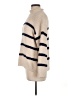 Thread & Supply 100% Polyester Stripes Tan Turtleneck Sweater Size M (petite) - photo 5