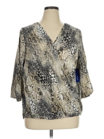 Apt. 9 3/4 Sleeve Blouse (view 1)
